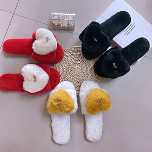 Women Slippers,Bridal Fluffy Slippers,Soft Sliders, Mule Slippers,Home Slippers,ndoor Slippers,Comfy Slippers，Gift for her,Bridal Party