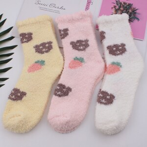 Women Socks，Warm Socks, Ear socks，Women Sleeping Socks, Cat socks,Warm Winter Socks, Cute Socks, Fuzzy Socks, Socks,Christmas Gift socks