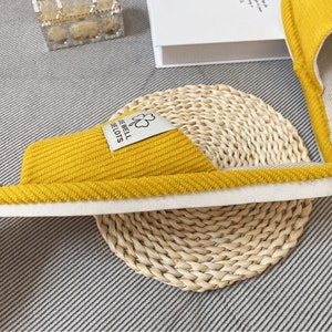 Women Linen Slippers,Handmade Linen Slippers,Home Linen Slippers,Summer Slippers,Indoor Slippers,Unisex Comfy Slippers,Smiley Linen Slippers image 4