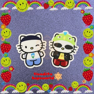 v cat sticker
