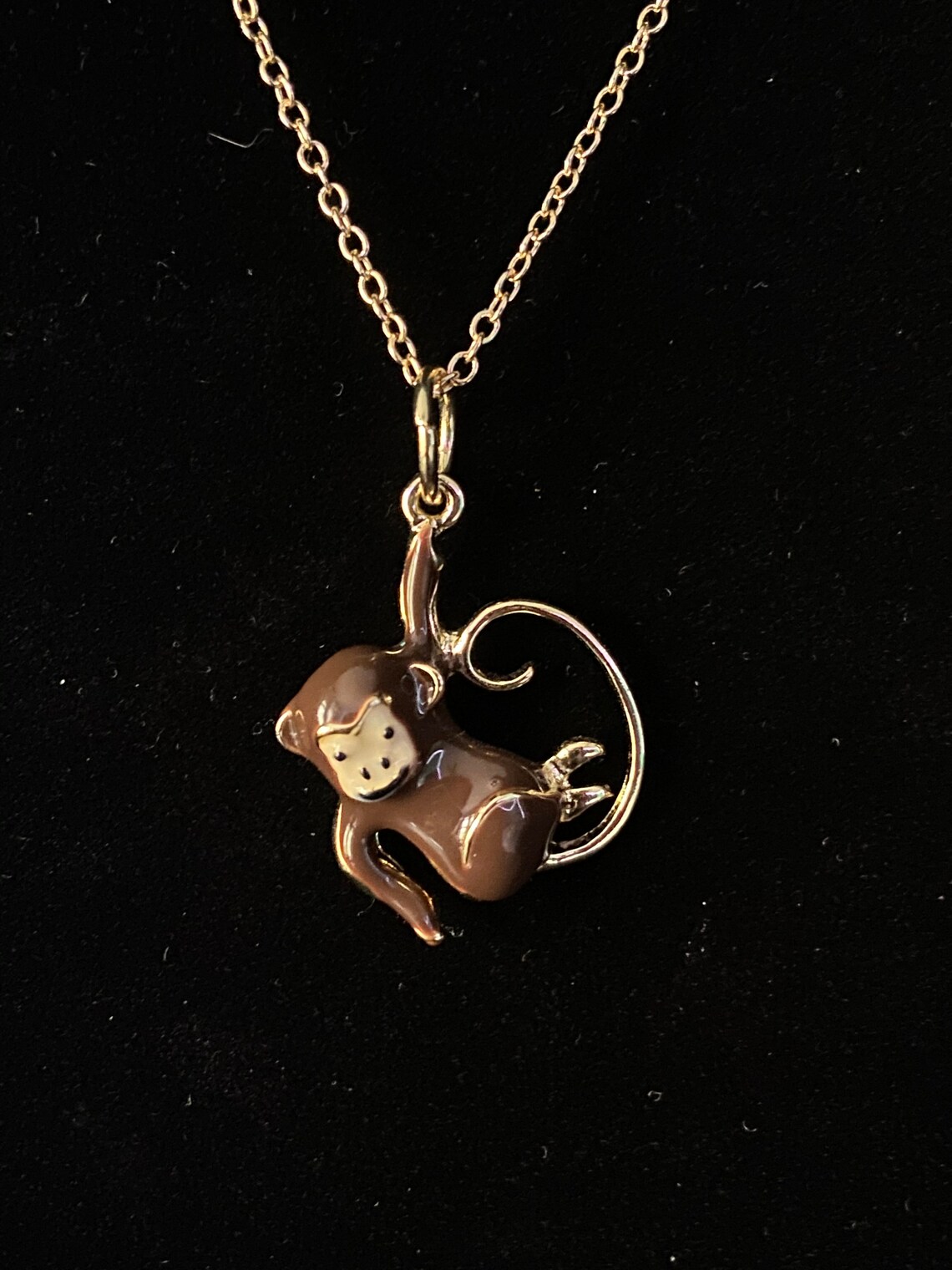 Monkey Necklace Etsy