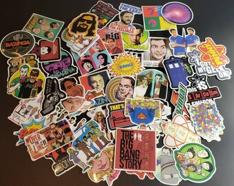 Big Bang Theory Themed Set of 17 Assorted Stickers Decal Big Bang Theory Themed Set of 17 Assorted Stickers Decal