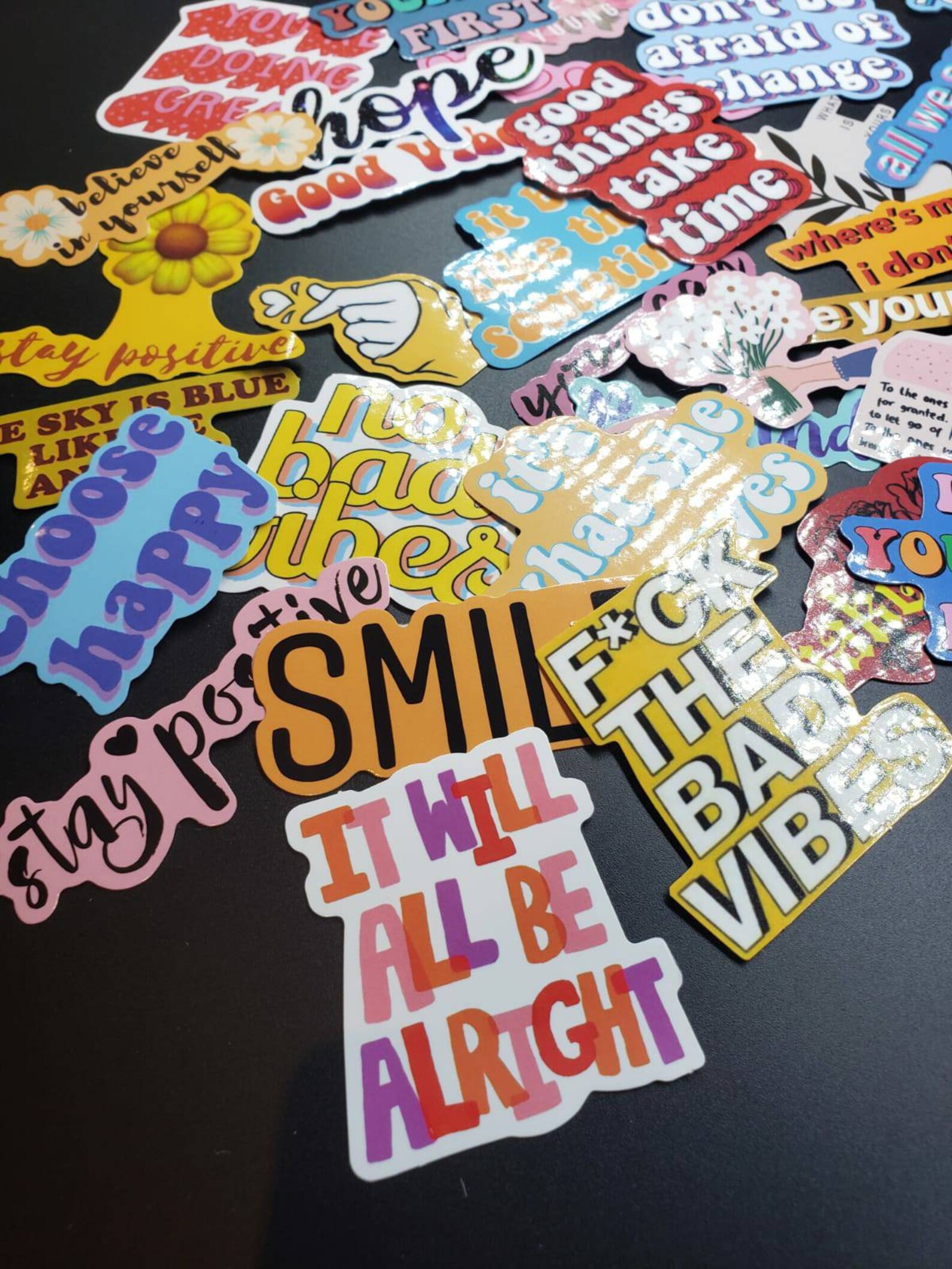 40 pack inspiring words stickers vinyl stickers hard hat decal Etsy