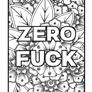 Inspirational Swear Word Coloring Book / Coloring Pages for Adults/Adult Teens Downloads