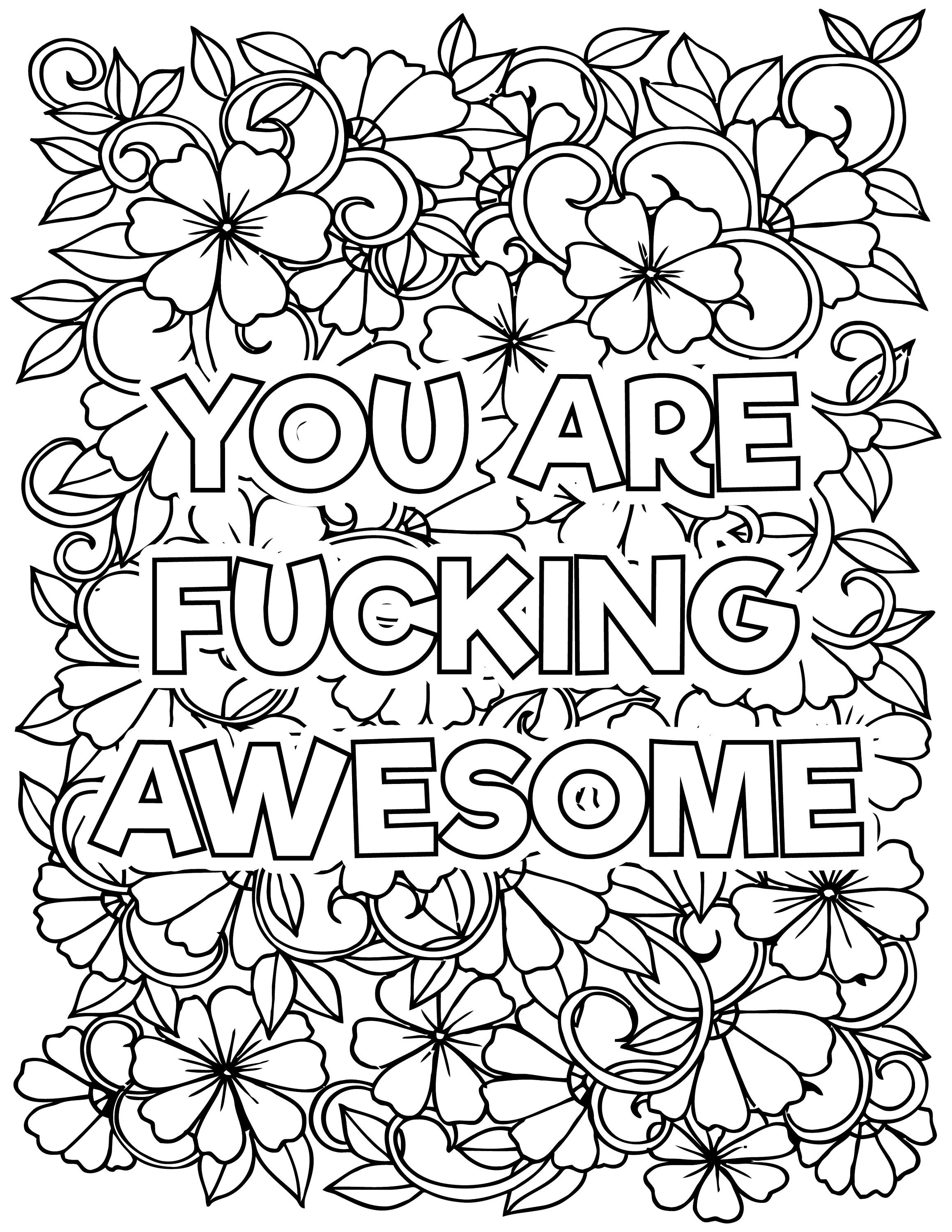 Adult Swear Word Coloring Pages book For Print downloads Etsy Adult Swear Word Coloring Pages book For Print downloads Etsy
