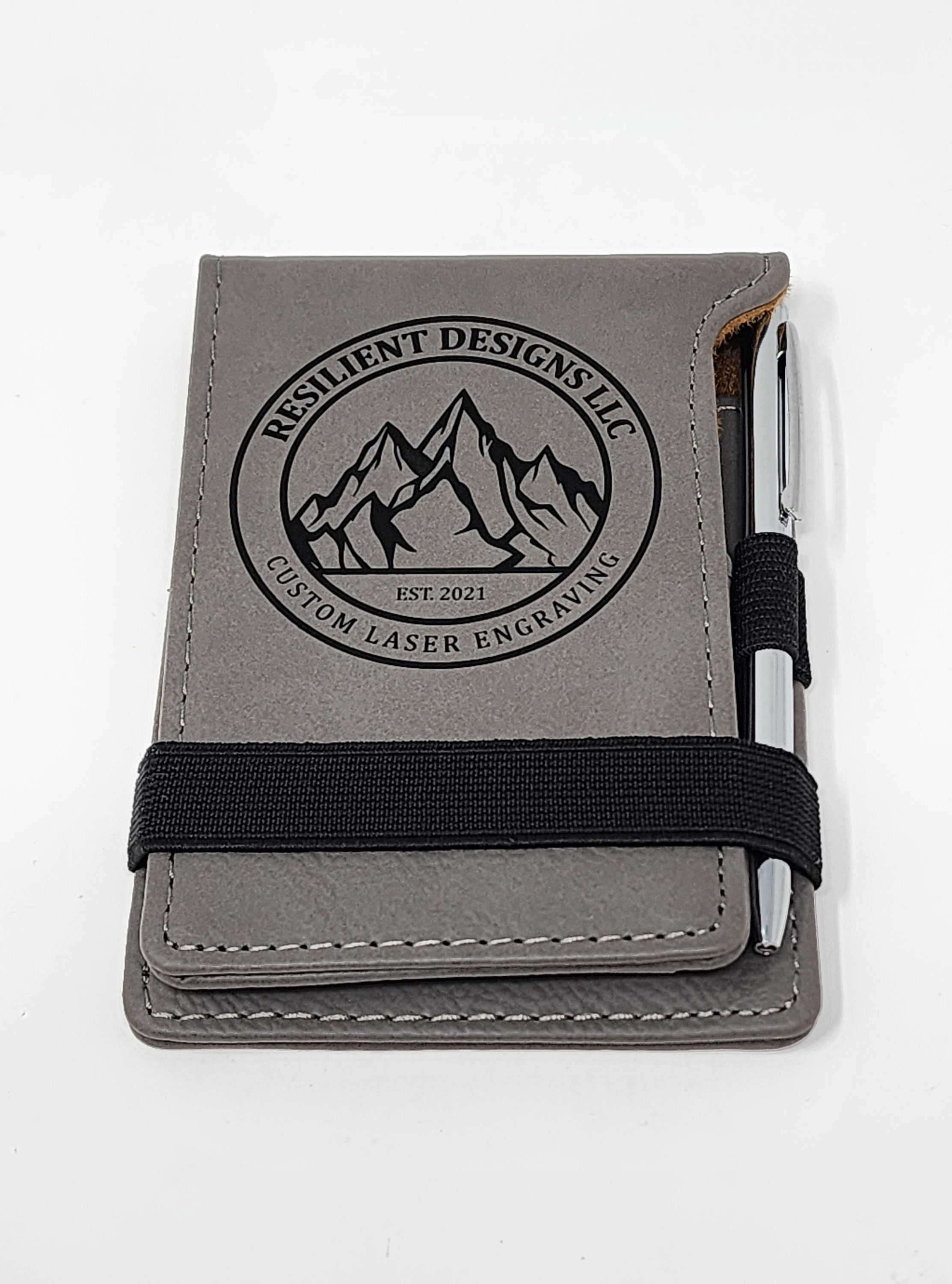Custom Engraved Mini Notepad With Pen - Etsy