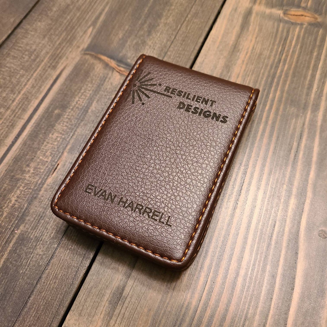 Custom Leather Business Card Holder Etsy