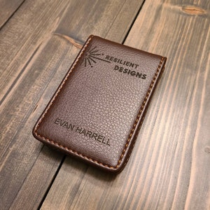 Custom Leather Business Card Holder