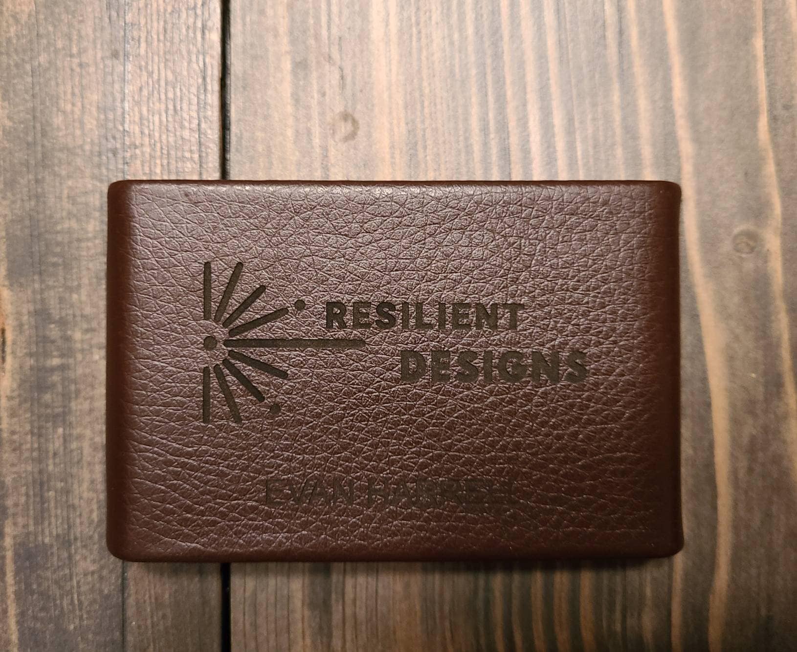 Custom Leather Business Card Holder Etsy