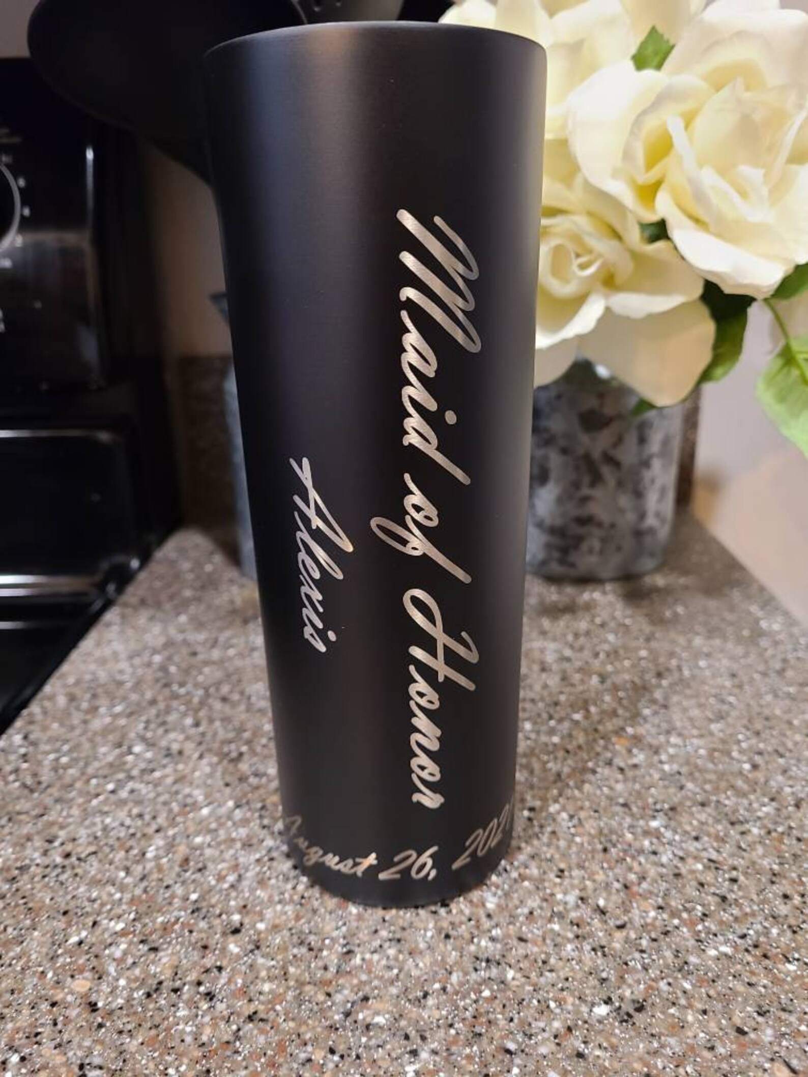 Custom engraved skinny tumblers 20oz with stainless steel Etsy
