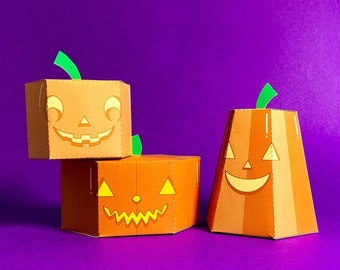 Jack-o-Lantern Paper Toy