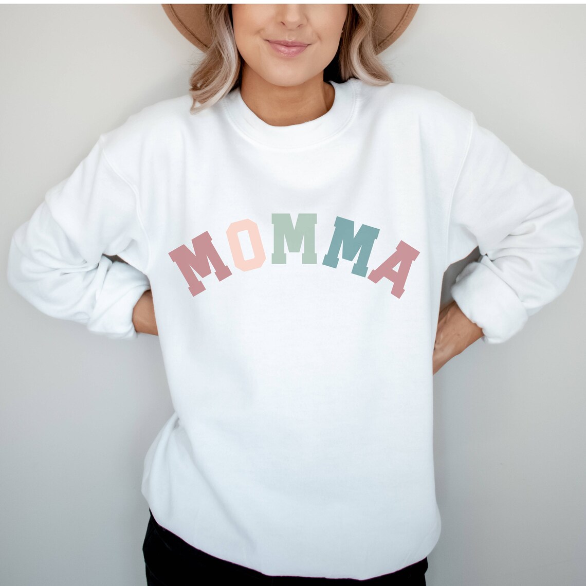Momma Sweatshirt Mom Sweater Mothers Day Gift Momma Etsy