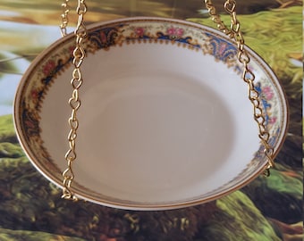 Bird Bath, Bird Feeder, Hanging Bird Bath, Vintage China Bowl, Macramé Hoop, Bird Lover Gift, Gift for Mom, Gift for Dad,  Housewarming Gift