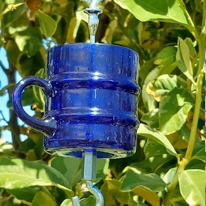 Ant Moat, Ant Trap, Tea Cup Bird Feeder, Natural Ant Prevention, Hummingbird feeder, Plant Hanger, Garden Art, Gift for Mom/Dad