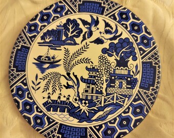 Vintage Ceramic Trivet, Asian Country Home, H & R Johnson, Decorative Tile, Hot Plate, Wine Cheese Tile, Coaster
