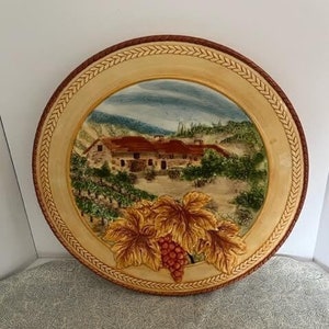 Fitz and Floyd  Del Vino Plate