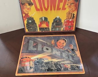 Two Vintage Hallmark Great American Railways Catalog Cover Tin Signs