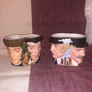 Avon Hand Crafted Porcelain Collection Character Mugs