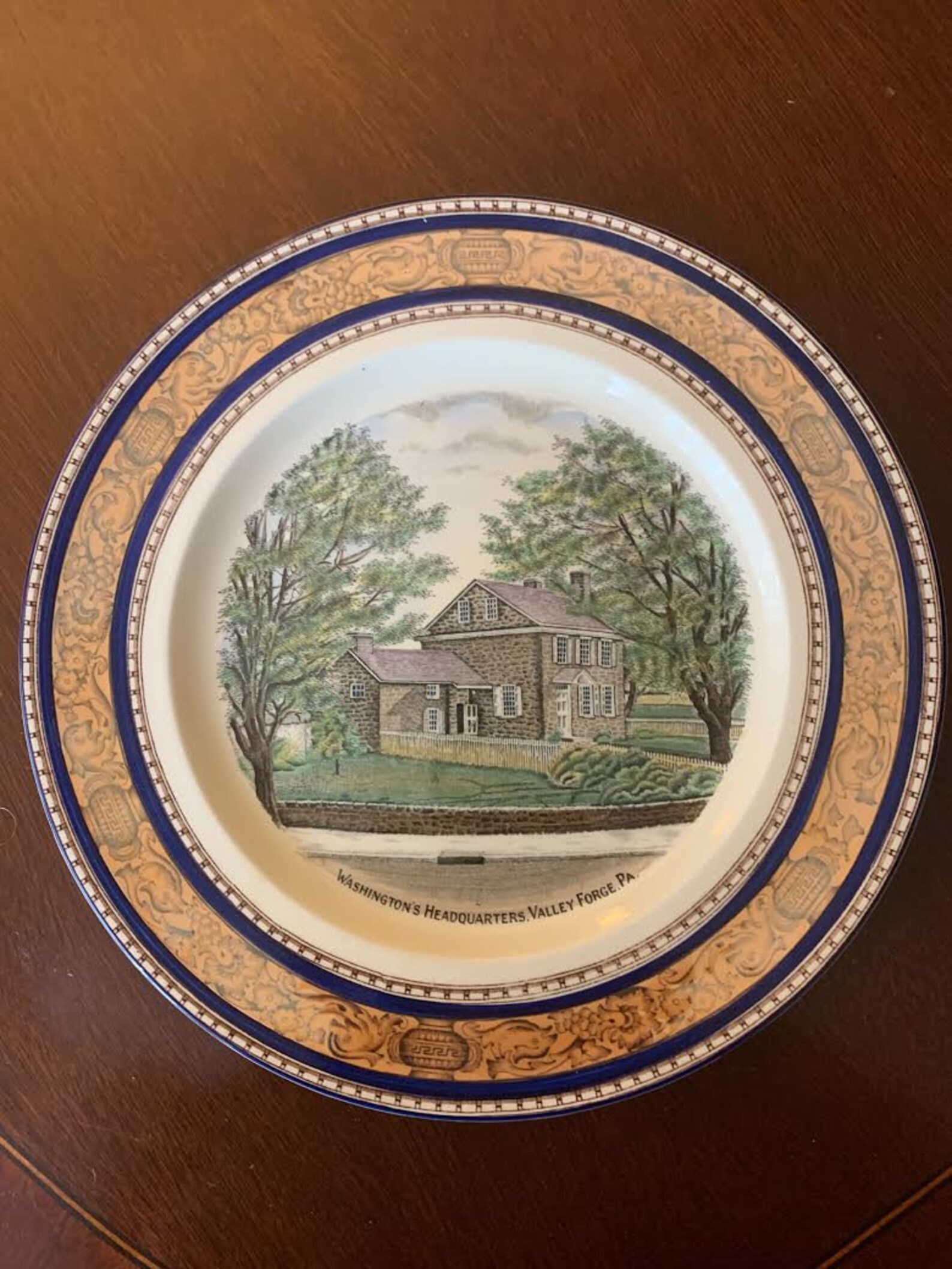 Old English Staffordshire Ware Plate Honoring Historic Valley Etsy
