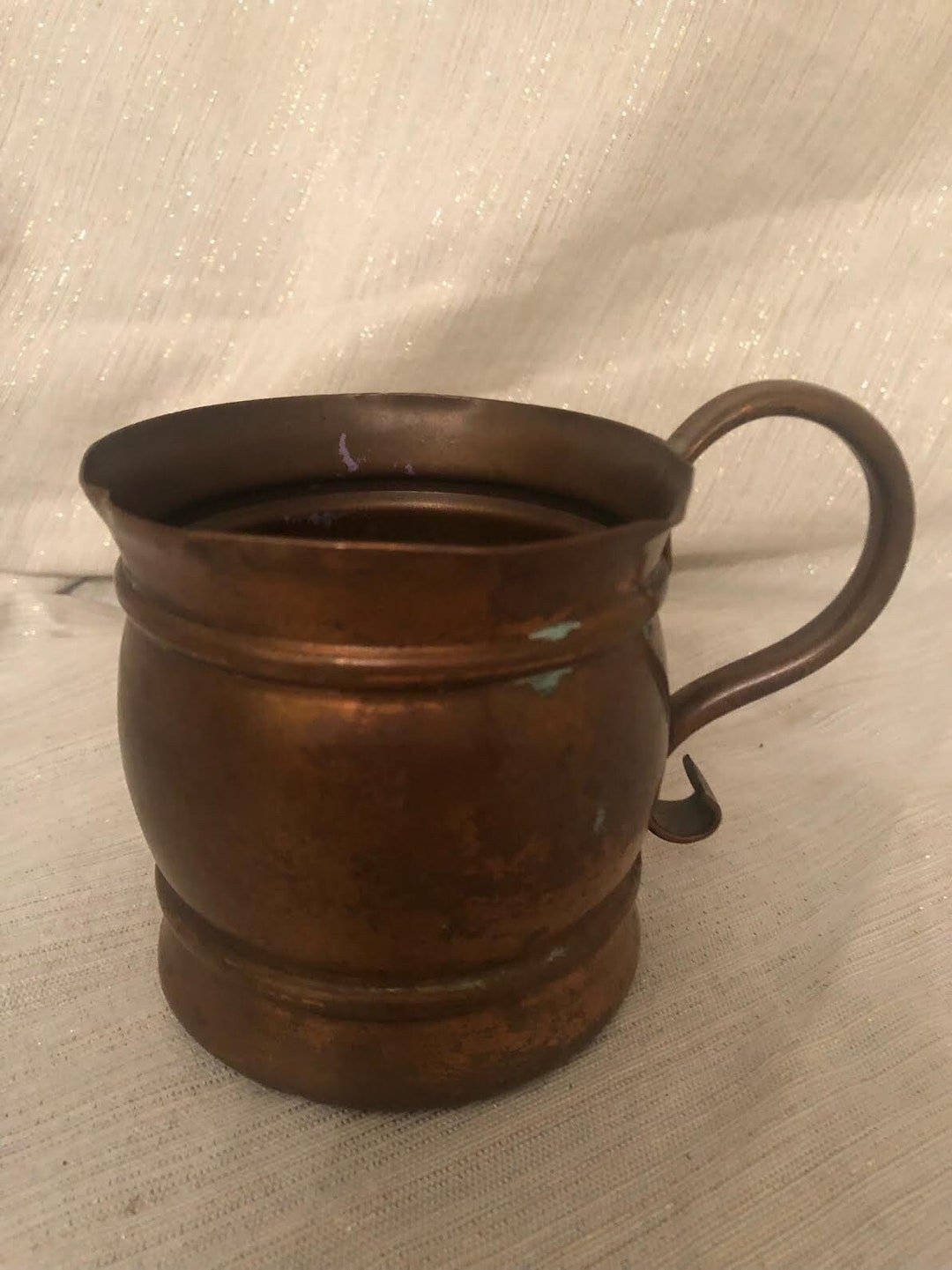 Vintage Gregorian Solid Copper Mug Etsy