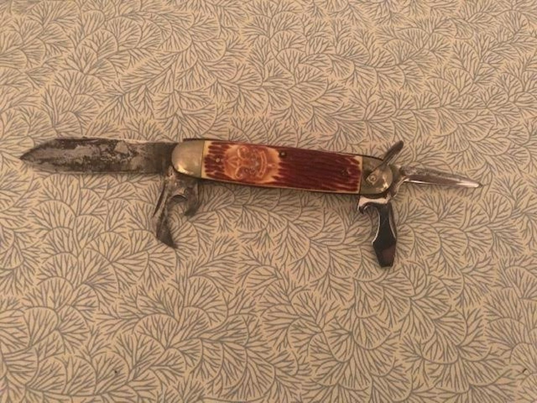 Vintage Boy Scout Knife Etsy