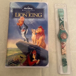Walt Disney Masterpiece The Lion King VHS and Collectible Watch