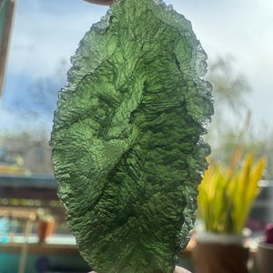 14.5g Authentic Chlum Moldavite | Raw Tektite from Czech Republic | High Vibration Crystal for Transformation & Spiritual Awakening
