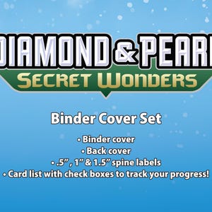 Diamond & Pearl / Secret Wonders - Juego de tapas para encuadernación: portada, contraportada, lomo y lista de la colección