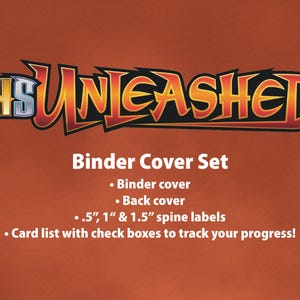 HeartGold SoulSilver | Unleashed - Binder Label Set - Cover, Back Cover, Spine and Set List