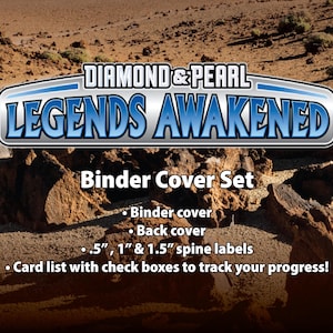 Diamond & Pearl / Legends Awakened - Juego de tapas para encuadernación: portada, contraportada, lomo y lista de la colección