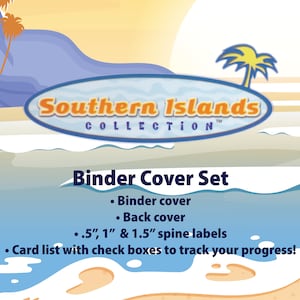 Neo Genesis | Southern Islands - Binder Label Collection - Cover, Back Cover, Spine and Set List
