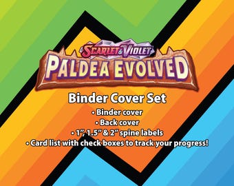 Pokmon TCG SV02 Paldea Evolved Complete Set Binder Tracker (PDF)  Placeholder - Etsy