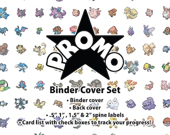 WOTC | Promo Cards - Binder Cover Set - Cover, Back Cover, Spine and Set List