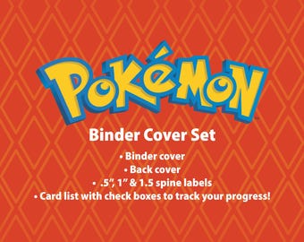 McD Card Collection - Binder Label Set - Cover, Back Cover and Spine - Digital Download