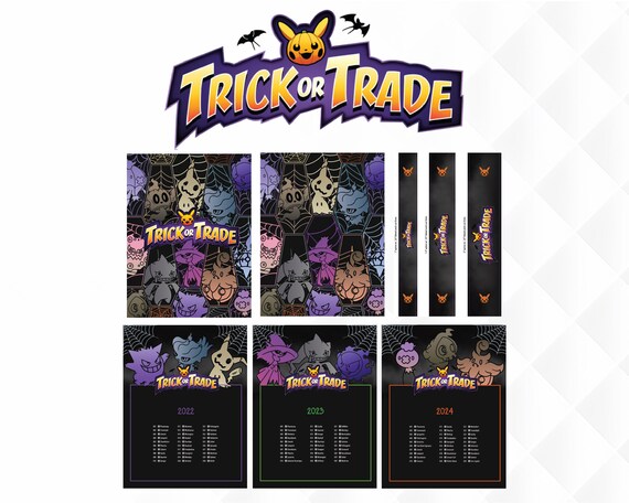 Pokemon Trick or Trade - Binder Label Collection - Cover, Back Cover, Spine  and Set List - UPDATED FOR 2024! - Etsy