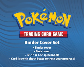 Conjunto básico / Conjunto básico PKMN - Conjunto de etiquetas de carpeta - Portada, contraportada, lomo y lista de conjuntos