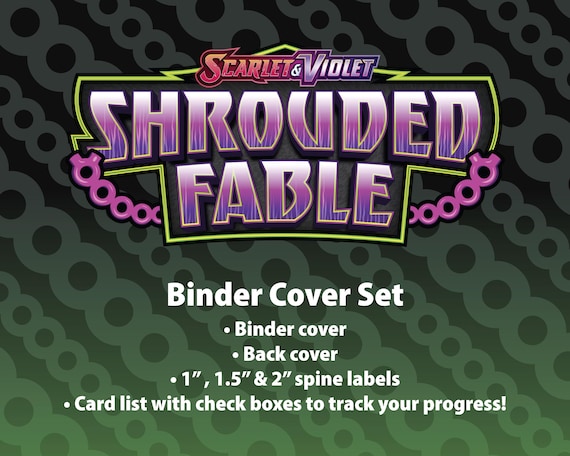 Scarlet & Violet | Shrouded Fable - Binder Label Collection - Cover, Back  Cover, Spine and Set List - Etsy