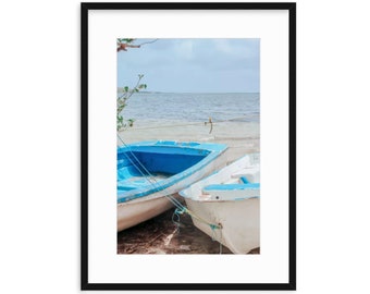 Colorful Boat III, Cozumel, Mexico Digital Photography Print