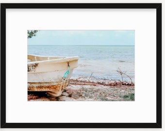 Colorful Boat I, Cozumel, Mexico Digital Photography Print