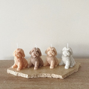 Pillar candle, mould, puppy gift, unique gifts, dog lover, unique candles, candle mould, home decor, gifts for her, dog candle, cute animal