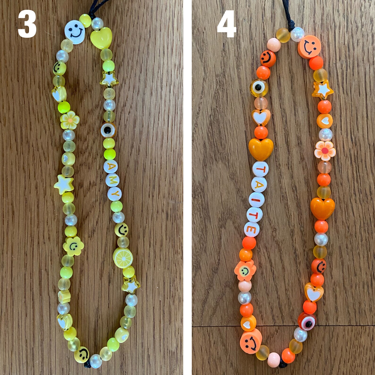 Cute beaded y2k style phone chain / charm / strap / colourful Etsy