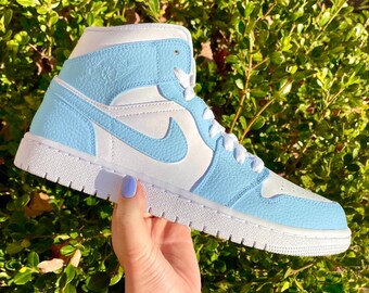 Light blue jordan high tops Clearance