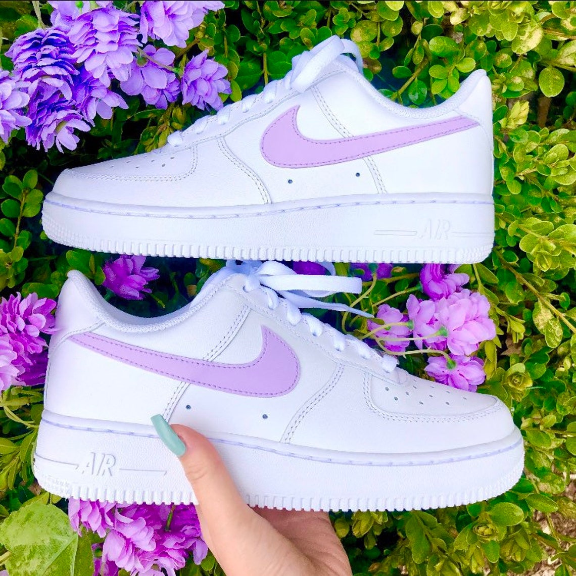Custom Lilac Purple Pastel Air Force 1 | Etsy