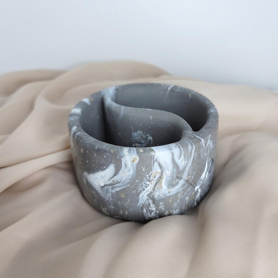 5 Sealed Concrete Vessels Concrete Candle Vessels Abstract Concrete