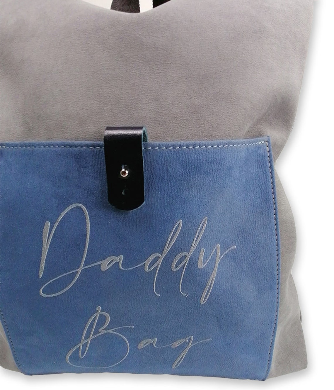 Dad backpack Daddy Bag Nabuck Blue 100 Artisan Etsy