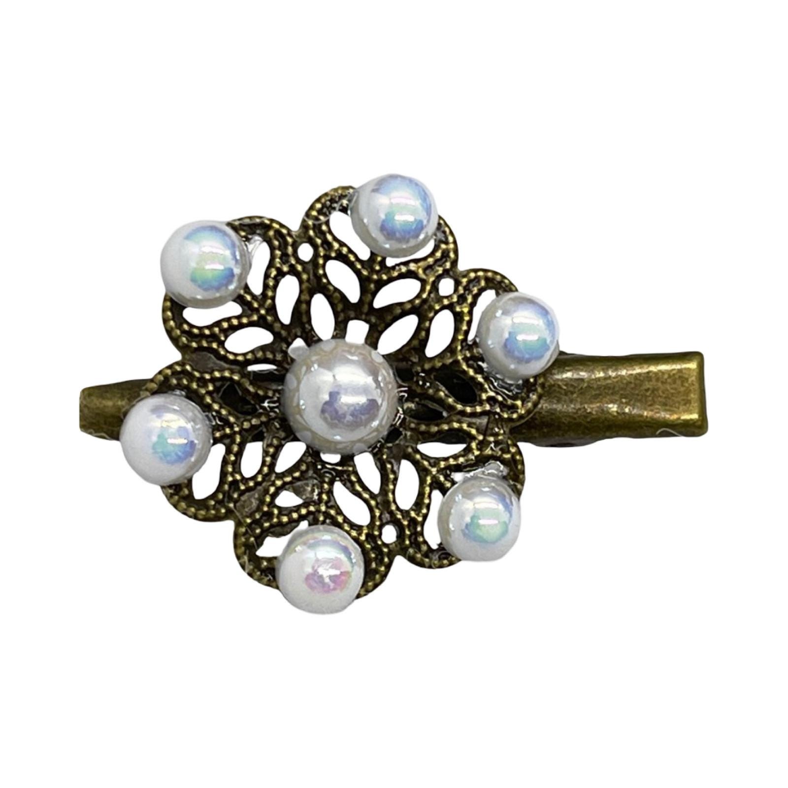 Vintage Inspired Assorted Floral & Faux Pearl Hair Clip Set hj442L2__38748.1773500167.jpg?c=1 main image 4