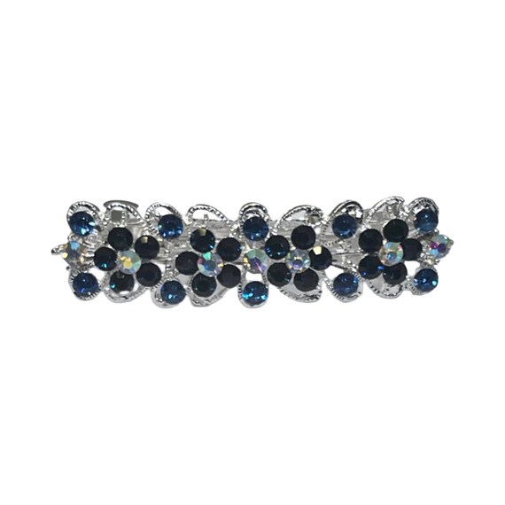 VTG Rhinestone Silver-tone Barrette, Pin, Comb Wedding, Formal, Props‎ Bridal Wedding Prom Silver Tone Crystal Diamante  main image 4