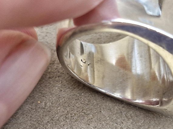 Sterling Silver Ring Solid Silver Statement Ring … - image 10