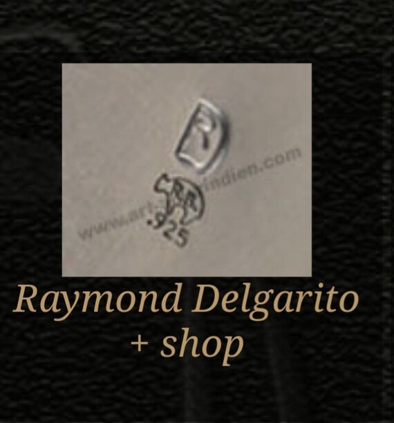 Navajo Inlay Necklace Raymond Delgarito Signed Ge… - image 10