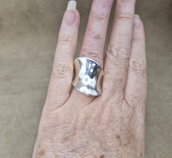 Sterling Silver Ring Solid Silver Statement Ring … - image 8